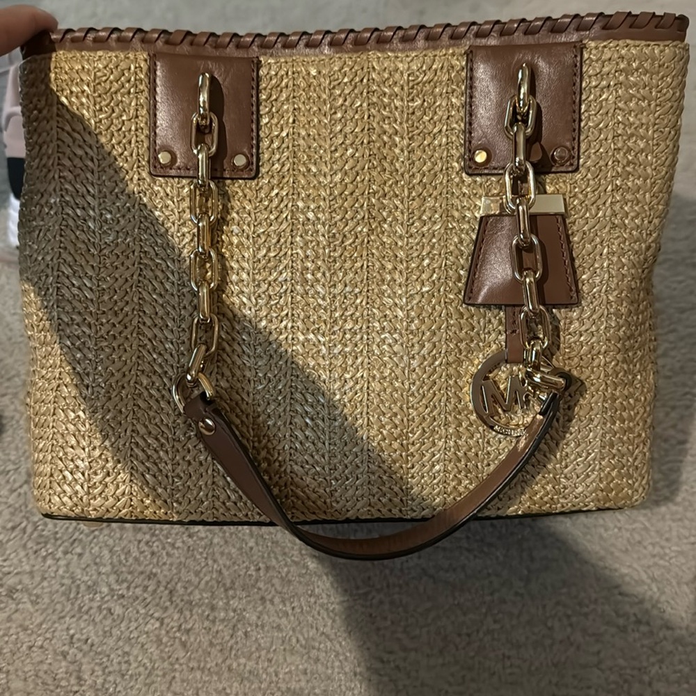 Michael Kors -excellent condition straw purse